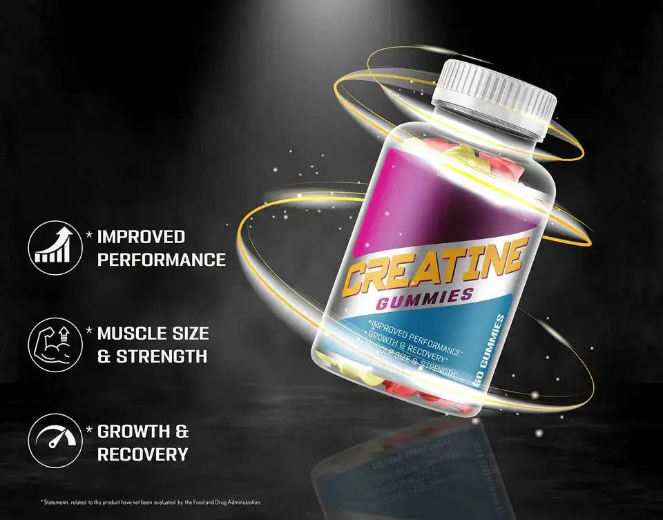 Bcaa Creatina Monohidrato Gomma Pre allenamento Energia Gomma Creatina