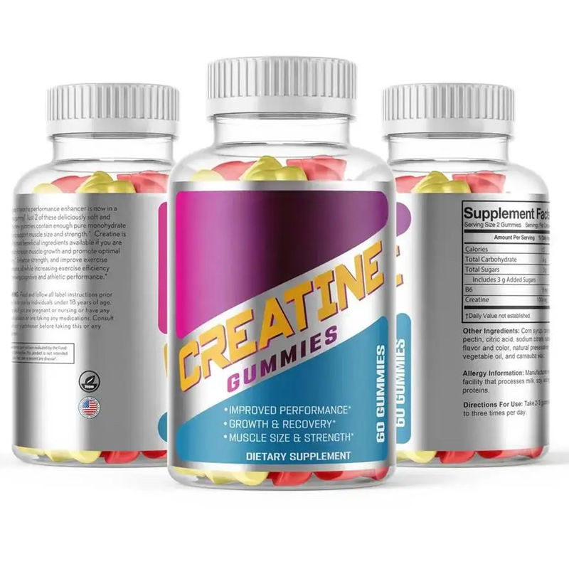 Bcaa Creatina Monohidrato Gomma Pre allenamento Energia Gomma Creatina