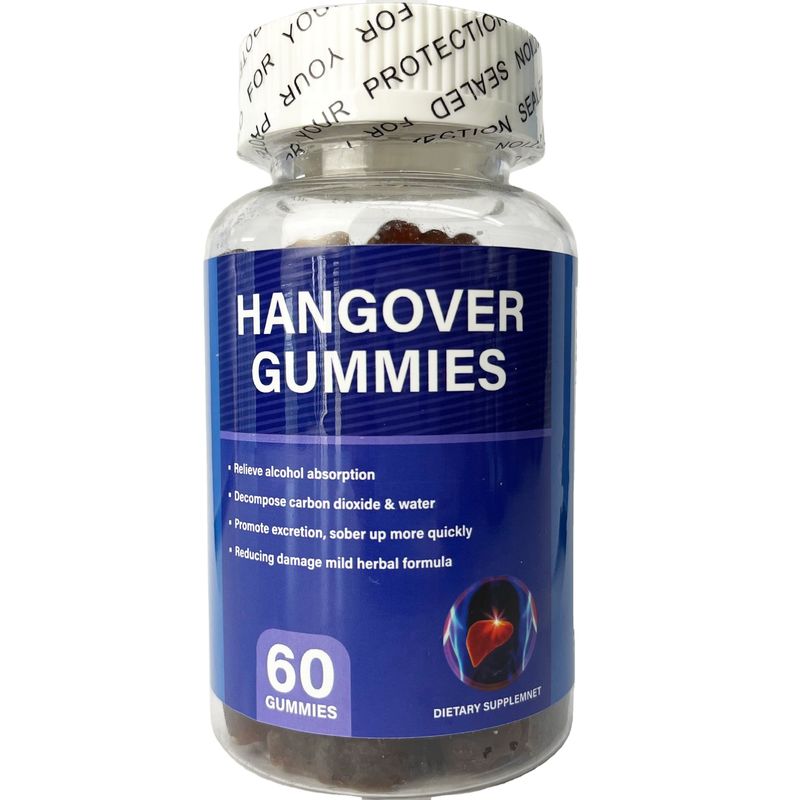 Halal Oem Supplemento di etichetta privata Estratto di cardo di latte Supporto salute del fegato Vegan Sfiduciare l'alcol gomme anti hangover