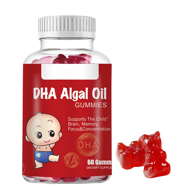 Oem Private Label Dha Algae Oil Gummies per migliorare lo sviluppo del cervello e lo sviluppo della retina
