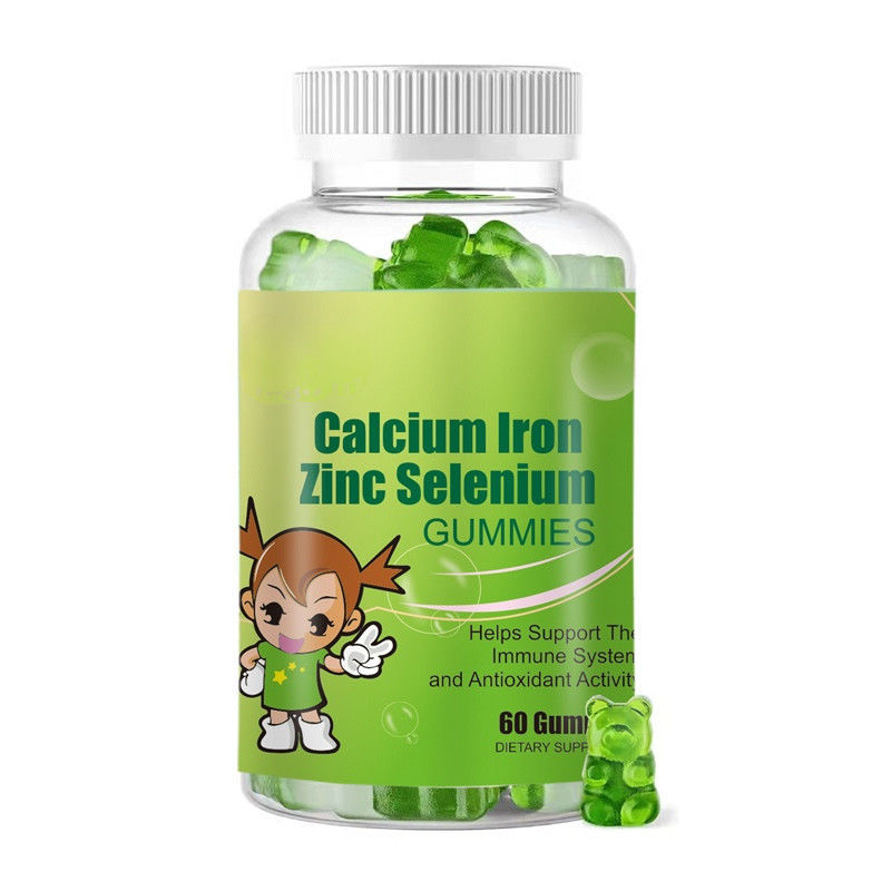 Oem Private Label Calcio Ferro Zinco Selenio Gomma Trace Elemento Supplemento Immunostimolante Per Bambini