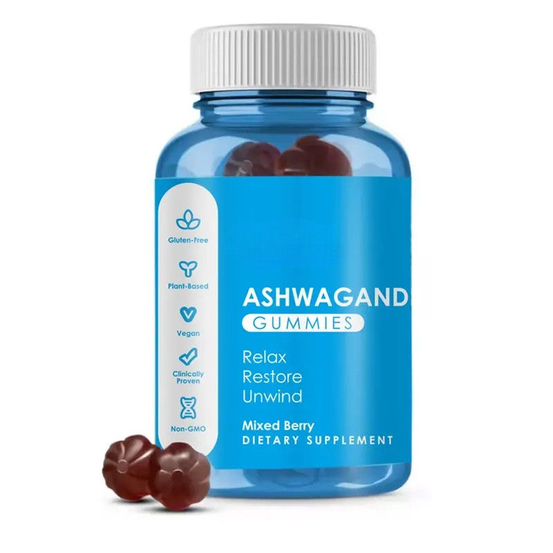 Caramelle gommose personalizzate Ashwaganda Gummies Supplementi sanitari per migliorare l'immunità e il buon sonno
