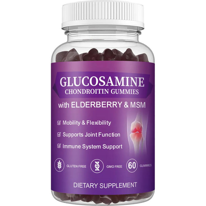 Oem Private Label Msm Supplemento per anziani Glucosamina Chondroitin gomme con supporto articolare e antiossidante immune