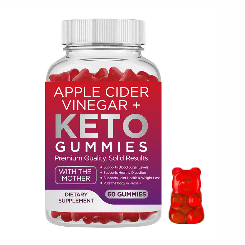 Oem Supplementi di etichetta privata 60 Conti Aceto di sidro di mele Acv Keto Bhb Gomme gelatina caramelle gomma