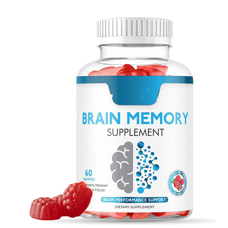 Oem Private Label Vegan Gummy Candy Focus Migliora la memoria Nootropics Brain Booster Supplement Nootropic Gummies