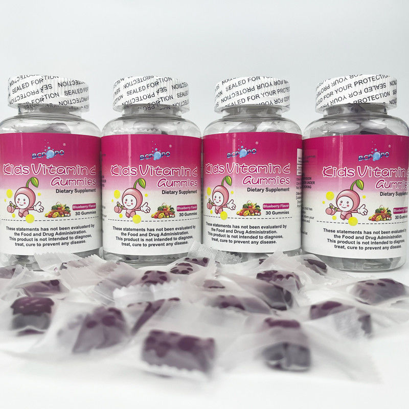 Etichetta privata Oem Senza zucchero Bambini Supplemento immunitario Vitamina C Gomma per bambini