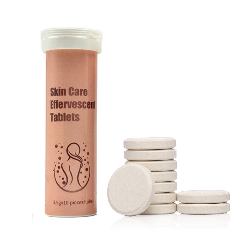 Oem Private Label Formula personalizzata Vitamina C Collagene Bombe da bagno idratante Sbiancatura della pelle Effervescenti compresse