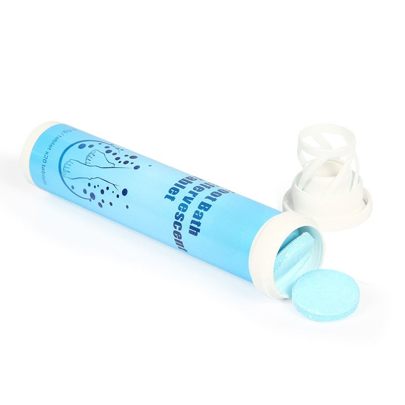 Oem Private Label Formula Mint Estratto Personalizzato Cura dei Piedi Effervescente Tablette Per Rimuovere l' Odore dei Piedi E Beriberi