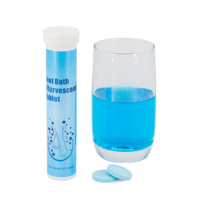 Oem Private Label Formula Mint Estratto Personalizzato Cura dei Piedi Effervescente Tablette Per Rimuovere l' Odore dei Piedi E Beriberi
